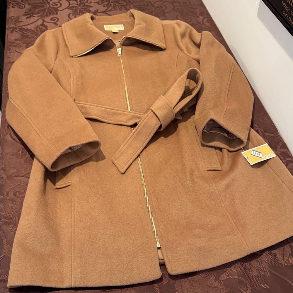 🎉HP🎉MK Full Zip Wool Blend Coat. Ladies XL - Picture 6 of 14